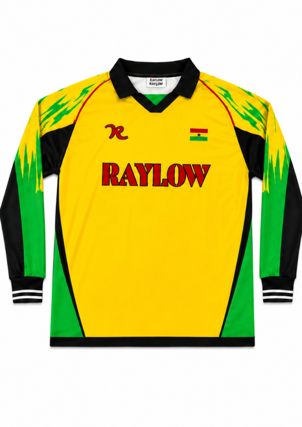 RAYLOW 1957 Ghana Retro Jersey (Long Sleeve Edition)